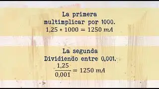 CONVERTIR AMPERIOS A MILIAMPERIOS