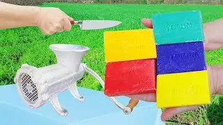 EXPERIMENT Different SOAP VS Meat Grinder !!!