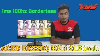 ACER EK220Q H3bi 21.5 inch1ms 100hz Borderless Full HD Monitor price in bd 2023 best quality monitor