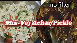 Mix Veg Achar (Mixed Vegetable Pickle)#MixVegAchar #DesiPickle
