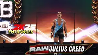 WWE 2K25 JULIUS CREED ENTRANCE in NEW RAW NETFLIX ARENA