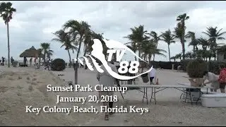 Sunset Park Cleanup in Key Colony Beach, Florida Keys took place January 20, 2018