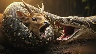 Wildlife Heroes Save Hiran from Deadly Giant Python 🛑🐍