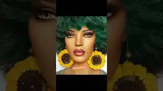 Crochet Camo Sunflower Earrings by Razonda Lee #earrings
