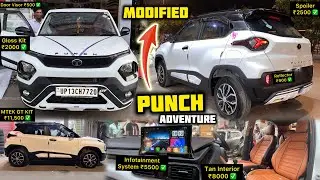 Tata Punch Adventure to Top Modification With Price ✅ 2024 Tata Punch Modified