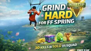 30 KILLS IN SOLO VS SQUAD IN RANK, GRIND HARD FOR FF SPRING || COOL JANU FF