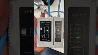 Testing the patch cable and Keystone Jack