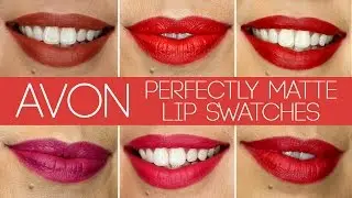 Свотчи помады Avon Perfectly Matte Lip + обзор