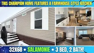 32X68-&ldquo;Salamonie&rdquo; This Champion manufactured home features a farmhouse-style kitchen