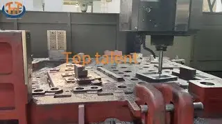 CNC are machining large metal stamping die parts for customer