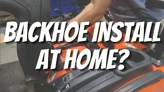 Can I install my backhoe at home?