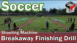 Soccer   Breakaway Finishing Drill   Shooting Machine   Sprint Shooting Drill