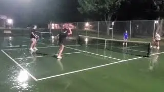 Pickleball in rain