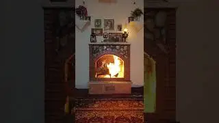 Grandmother's house 👵#short #shortvideo #shorts #shortsvideo #iran #fire #winter #home #vilagelife
