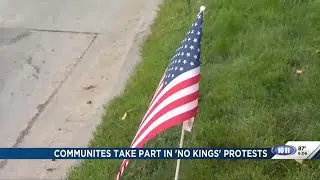 Protesters rally in 13 Nebraska cities as part of nationwide &lsquo;No Kings&rsquo; movement