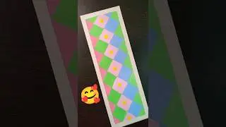 🤩Pattern bookmark ideas 😀 #shorts #diy #bookmark #painting #art #artandcraft #pattern #yt