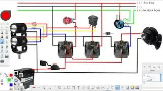 4 Wires Mini Driving Lights + Loud Horn (With Passing)