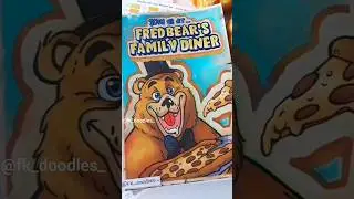 Drawing FredBear's Family Diner Poster! | Fnaf