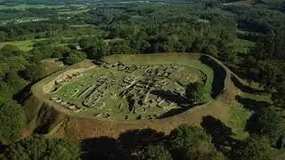 Castro de Viladonga , Castro de Rey , Lugo. Cinematic drone 4K video.