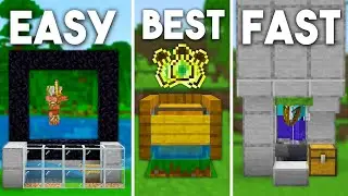 3 EASY XP Farms For Beginners In Minecraft Bedrock 1.21! (Fish Farm, Mob Farm)
