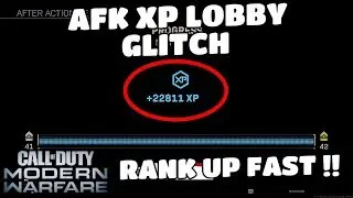 MW GLITCHES XP LOBBY GLITCH AFK HOW TO RANK UP FAST AND EASY
