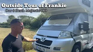 The outside Tour of Frankie,  Our 6 berth Majestic 180