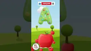 A for apple 🍎 Phonics Song 2 with TWO Words in 3D - A For Airplane - ABC Alphabet Songs