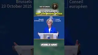 🚨 BREAKING! EU ADOPTS 19TH PACKAGE OF SANCTIONS AGAINST RUSSIA #russia #ukrainewar #eu