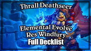Thrall Deathseer Windfury Elemental Res Deck ~ Knights of the Frozen Throne Hearthstone