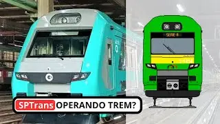 COMO SERIA? #7 - Pintura da SPTrans(el&eacute;tricos) no Alstom Aplha da Via Mobilidade.