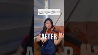 Before VS After! How to achieve clean violin notes? Here&rsquo;s how. #violin #violintutorial