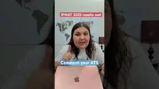 IPMAT 2025 final results out! #ipmat2025 #ipmatindore #ipmatexam