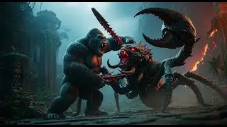 King Kong Battles the Scorpion Demon The Ultimate Primal Showdown