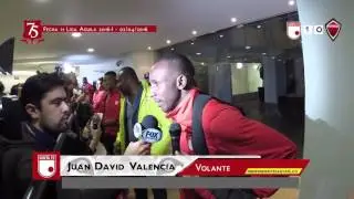 [Reacciones Juan David Valencia] Ind. Santa Fe (1) - Patriotas F.C. (0)  :: Liga Aguila 2016-I