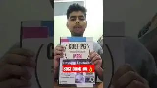 Anirudh feedback//MPEd CUET PG book 📖//Physical education & Sports sciences