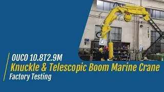 OUCO 10.8T 2.9M Knuckle & Telescopic Boom Crane｜Suitable for Marine Operations