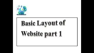 Basic website  layout  part 1 using html and css in hindi/urdu