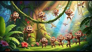 🐵 Monkey Jumping on the Tree 🌴 Fun Baby Dance Song | Baby Giggles TV