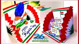 Top 2 Easy Republic Day Paper Craft 🇮🇳 | 26 January Pop-Up Card Tutorial  #greetingcard #26january 