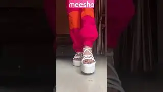 Meesho Platform Heels || Mansi Sharma #shortsvideo #meeshohaul #meeshofootwearhaul