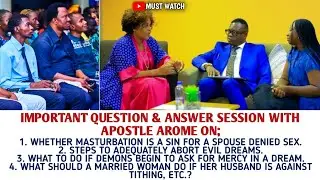 Important  Question & Answer Session With Apostle Arome Osayi On Vital Issues. #apostlearomeosayi