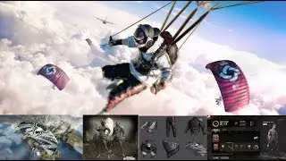 PUBG Survivor  PASS 5 BADLANDS , NEW SKINS , AKM SKIN, PINK , GOLDEN, M24,ALL SKINS , KAR98K SKIN