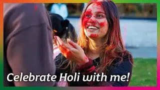 Celebrating the colourful Holi Festival at University 🫶 *student vlog*