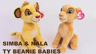 SIMBA & NALA Set of 2 TY Beanie Babies (Disney's The Lion King) Stuffed Toy Review - BBToyStore.com