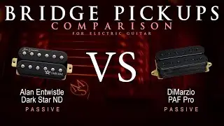 Alan Entwistle DARK STAR ND vs DiMarzio PAF PRO - Bridge Guitar Pickup Comparison Tone Demo