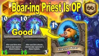 The Best Strongest Weapon In The Game Is So Broken In Priest! Showdown in the Badlands | Hearthstone