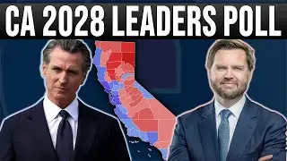 New 2028 Presidential Election Poll from California shows Gavin Newsom and JD Vance as the leaders!