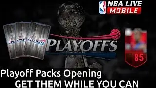 Playoff Packs Opening - GET THEM WHILE YOU CAN - Elite Pull!! - NBA Live Mobile