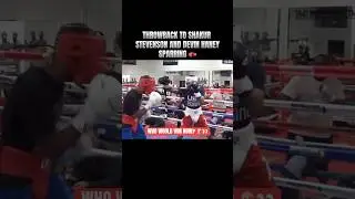 THROWBACK TO WHEN SHAKUR STEVENSON AND DEVIN HANEY SPARRED🥊 #shakurstevenson #devinhaney #boxing