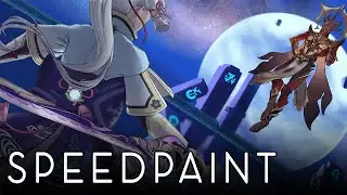 Speedpaint (Krita) - Ayaka in the Abyss - Genshin Impact